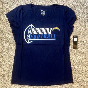 G-III 4her Womens Los Angeles Chargers T-Shirt Plus Size 2XL LA NFL Football Fan